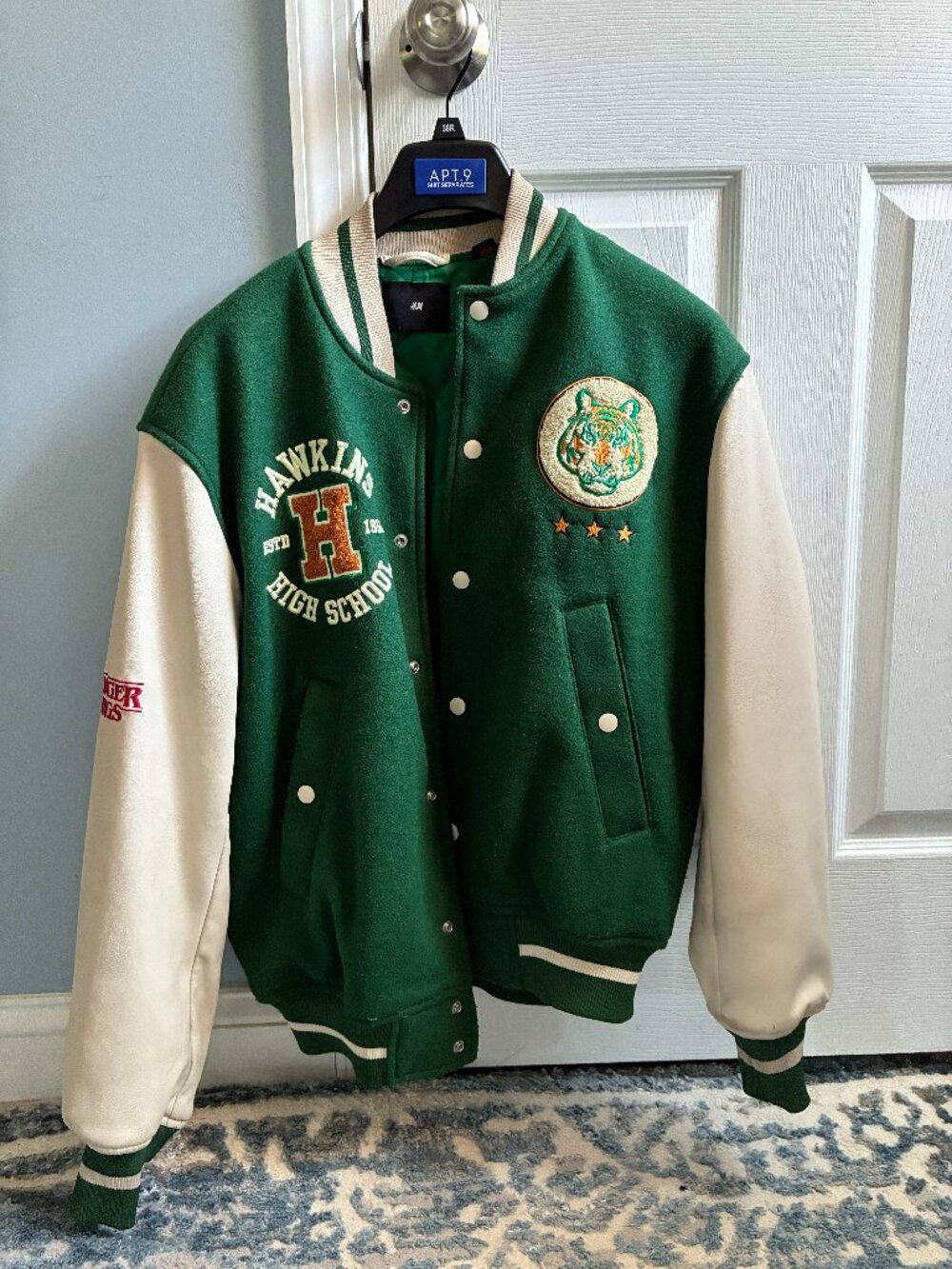 H&M Hawkins High Stranger Things Varsity Jacket